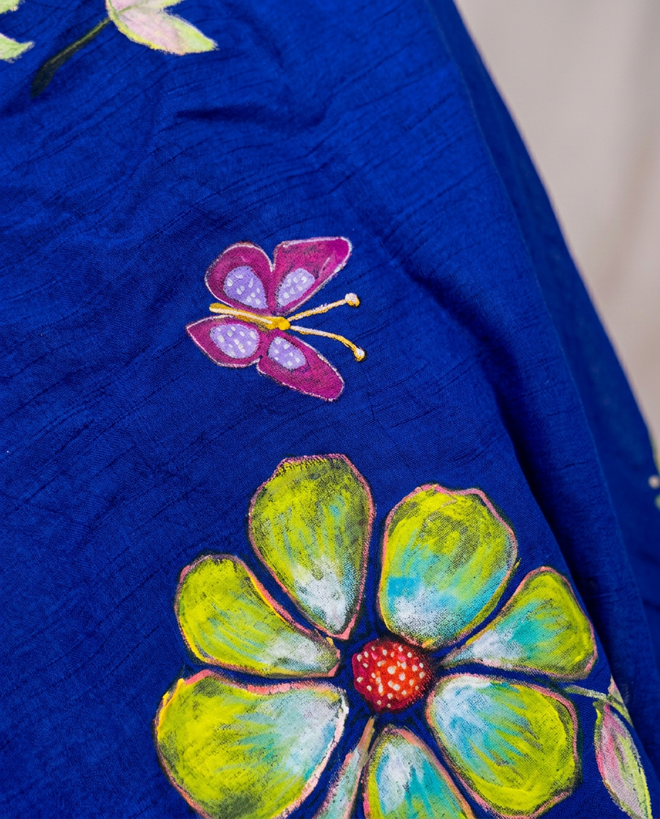Hand-Painted Art Fabric